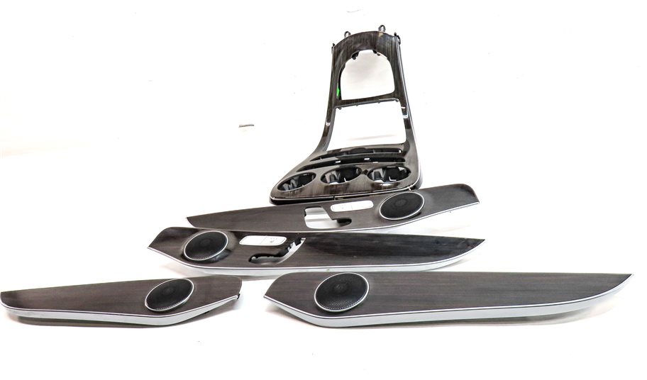 Thumbnail 3: 16 MERCEDES C300 (W205) INTERIOR DASH DOOR CENTER CONSOLE TRIM SET/5 (Zen Brown)