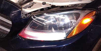 Thumbnail 2: 15-18 MERCEDES C CLASS (W205) LEFT DRIVER HEADLIGHT HEAD LIGHT LAMP (HALOGEN)
