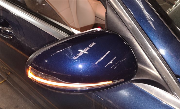 Thumbnail 2: 15-16 MERCEDES C-CLASS (W205) RIGHT BLIND SPOT P-FOLD AUTODIM DOOR MIRROR(Blue)