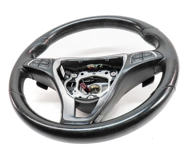 Thumbnail 2: 15-16 MERCEDES C CLASS W205 DRIVER FLAT BOTTOM SPORT STEERING WHEEL w/PADDLES