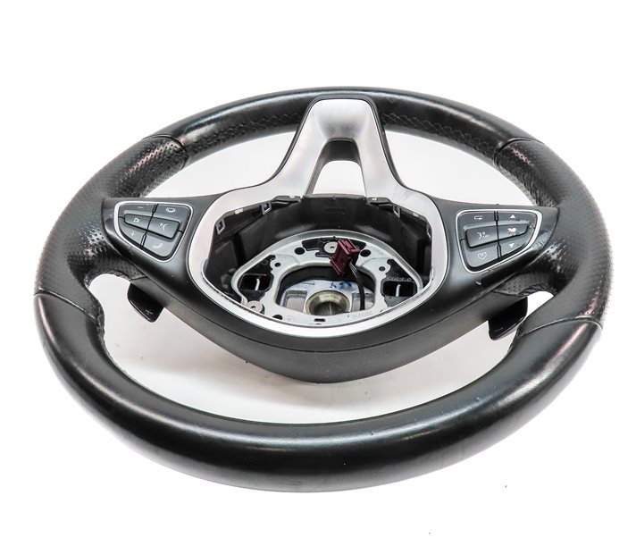Thumbnail 3: 15-16 MERCEDES C CLASS W205 DRIVER FLAT BOTTOM SPORT STEERING WHEEL w/PADDLES