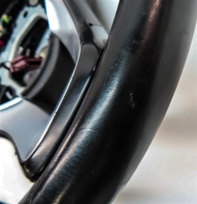 Thumbnail 6: 15-16 MERCEDES C CLASS W205 DRIVER FLAT BOTTOM SPORT STEERING WHEEL w/PADDLES
