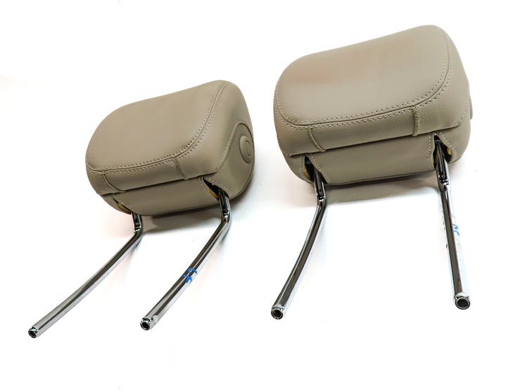 Thumbnail 2: 15-23 MERCEDES C GLC CLASS W205 X253 FRONT LEFT & RIGHT SEAT HEADREST SET(Beige)