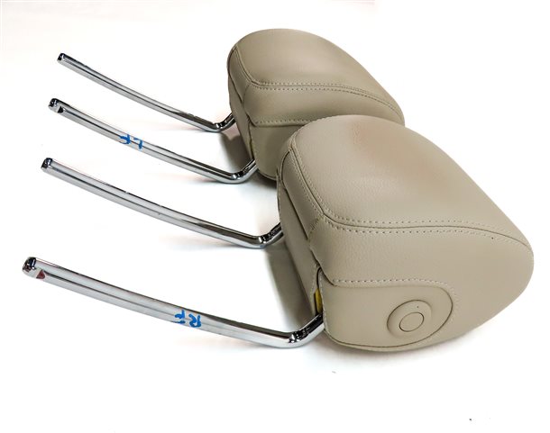 Thumbnail 3: 15-23 MERCEDES C GLC CLASS W205 X253 FRONT LEFT & RIGHT SEAT HEADREST SET(Beige)