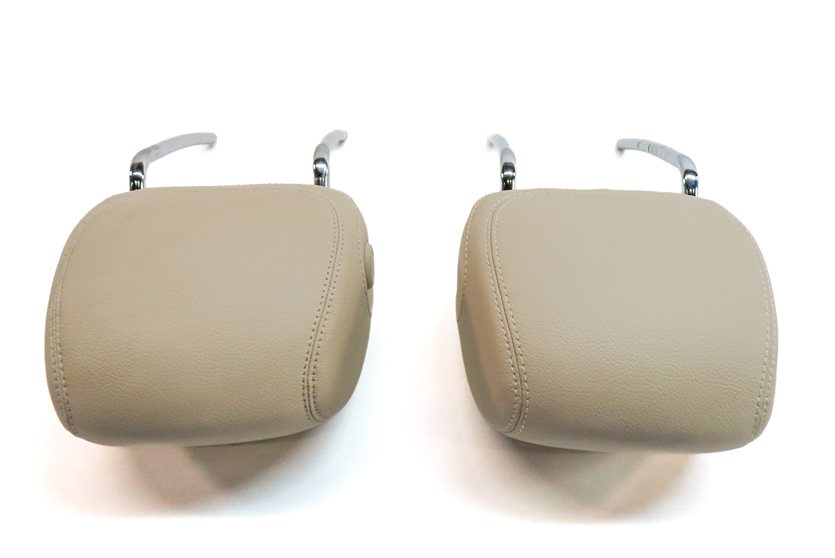 Thumbnail 5: 15-23 MERCEDES C GLC CLASS W205 X253 FRONT LEFT & RIGHT SEAT HEADREST SET(Beige)