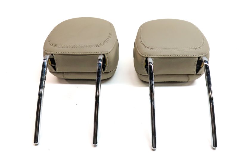 Thumbnail 6: 15-23 MERCEDES C GLC CLASS W205 X253 FRONT LEFT & RIGHT SEAT HEADREST SET(Beige)