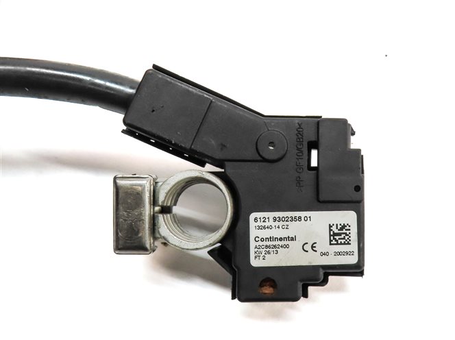 Thumbnail 5: 14 BMW 640I CONVERTIBLE (F12) 3.0L (N55) ENGINE NEGATIVE BATTERY TERMINAL CABLE