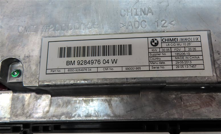 Thumbnail 8: 13-16 BMW 640i 650i M6 M (F06 F12 F13) 10.25" RADIO STEREO GPS NAVIGATION SCREEN