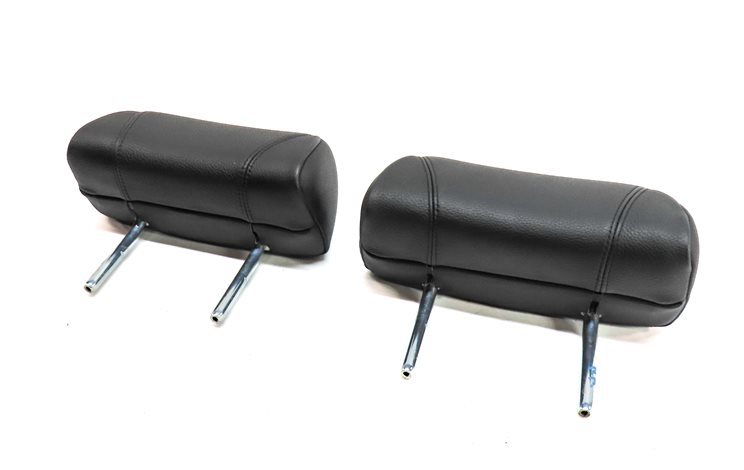 12-18 BMW 640i 650i F12 F06 COUPE CONV. REAR LEFT & RIGHT HEADREST SET/2 (Black)