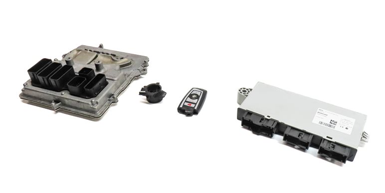 2014 BMW 640I CONV (F12) 3.0L (N55) ECM DME CAS 4 IMMOBILIZER MODULE KEY SET-3