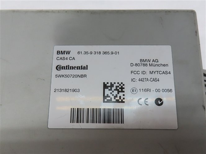 Thumbnail 11: 2014 BMW 640I CONV (F12) 3.0L (N55) ECM DME CAS 4 IMMOBILIZER MODULE KEY SET-3