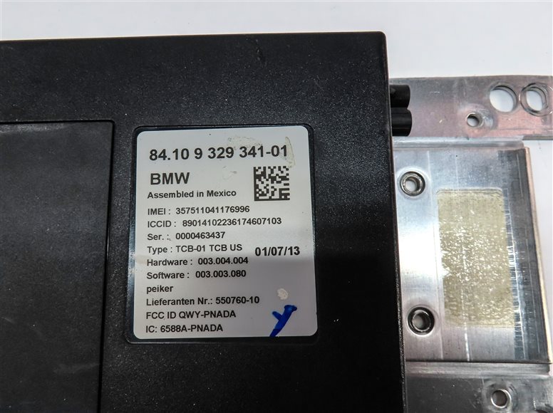 Thumbnail 4: 2014 BMW 640I CONVERTIBLE (F12) TELEMATICS COMMUNICATION CONTROL MODULE