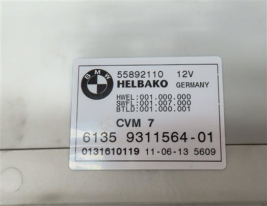 Thumbnail 7: 2012-2019 BMW 6-SERIES M6 (F12) CONVERTIBLE TOP ROOF CONTROL MODULE COMPUTER