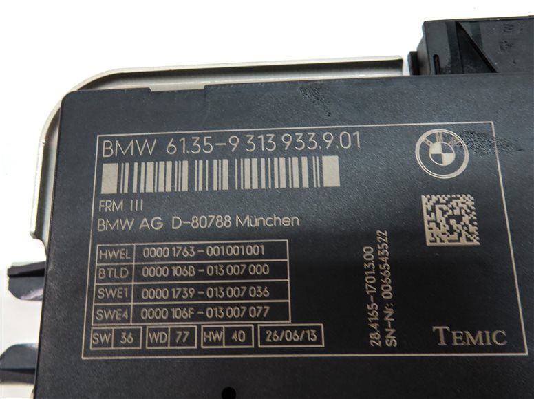 Thumbnail 5: 10-17 BMW 5 6 7 M5 X3 X4 (F06 F10 F12 F25 F26) FRM III BODY LIGHT CONTROL MODULE