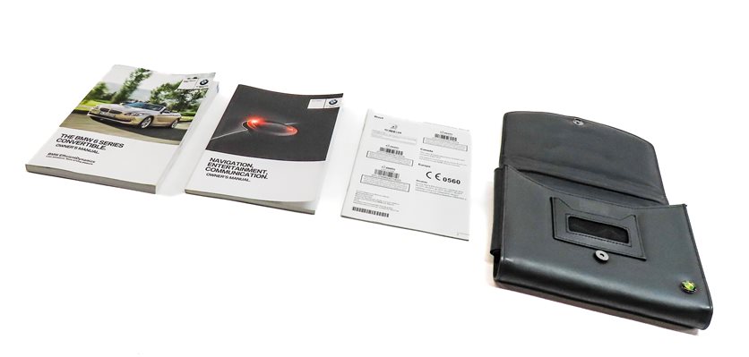 14 BMW 640I CONVERTIBLE (F12) 3.0L (N55) ENGINE OWNERS MANUAL BOOKLET SET w/CASE