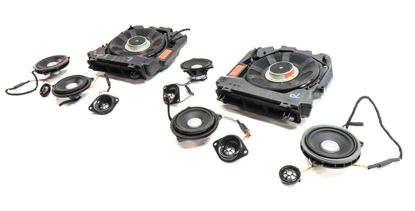 2014 BMW 640I CONVERTIBLE (F12) HARMAN KARDON AUDIO SOUND SYSTEM SPEAKER SET/12