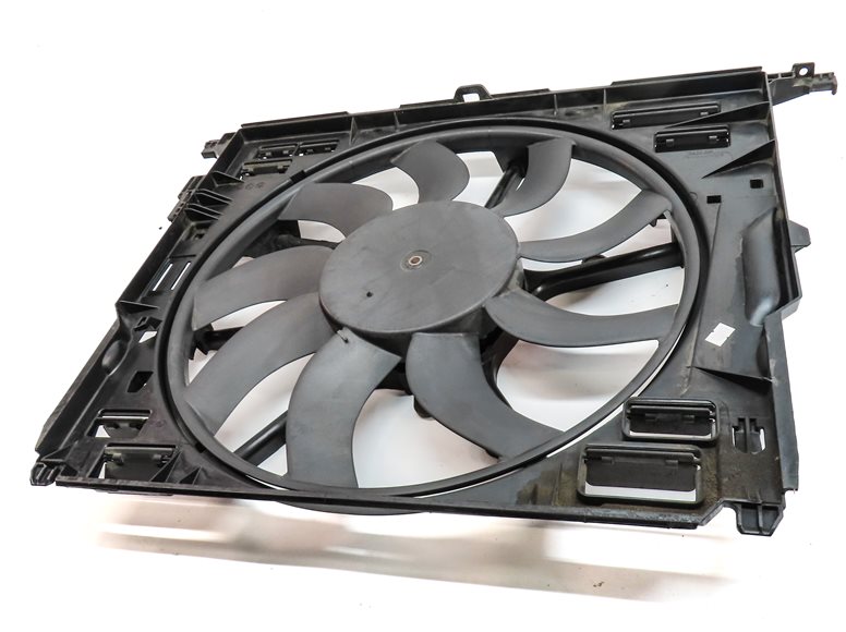 Thumbnail 2: 10-19 BMW 5 6 7 F01 F10 3.0L N54 N55 850 WATT RADIATOR COOLING FAN w/ SHROUD