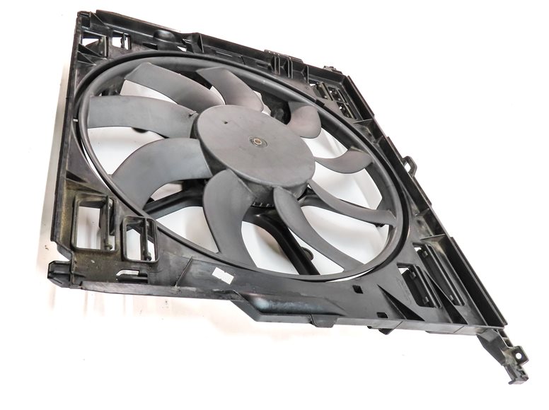 Thumbnail 3: 10-19 BMW 5 6 7 F01 F10 3.0L N54 N55 850 WATT RADIATOR COOLING FAN w/ SHROUD
