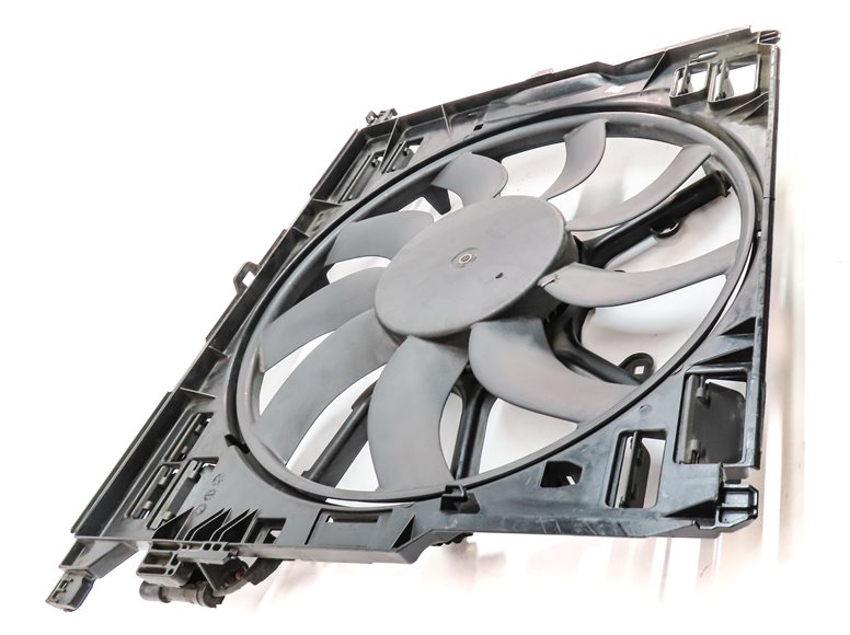 Thumbnail 4: 10-19 BMW 5 6 7 F01 F10 3.0L N54 N55 850 WATT RADIATOR COOLING FAN w/ SHROUD