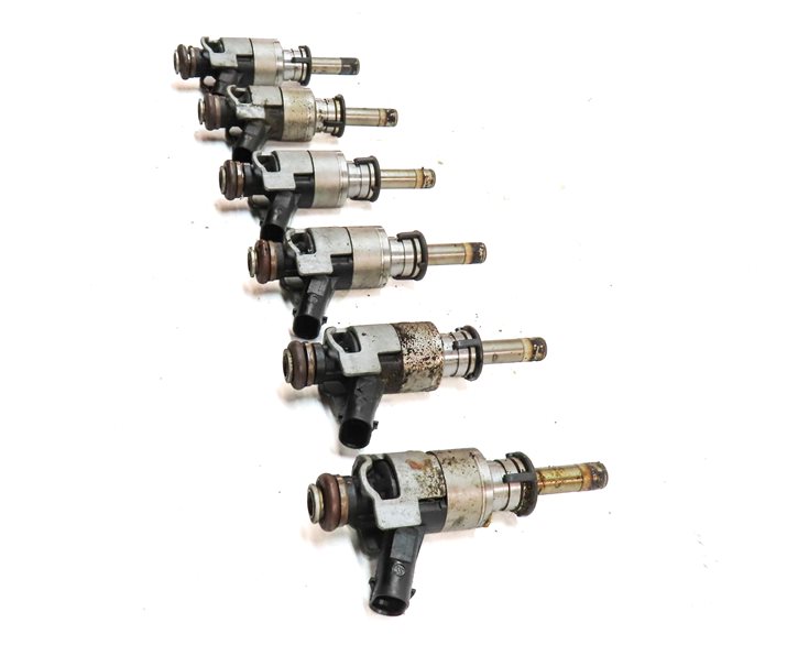 Thumbnail 4: 2011-2015 AUDI A6 A7 A8 Q5 Q7 S4 S5 (C7 D4 4L B8 8R 8T) 3.0L FUEL INJECTOR SET 6