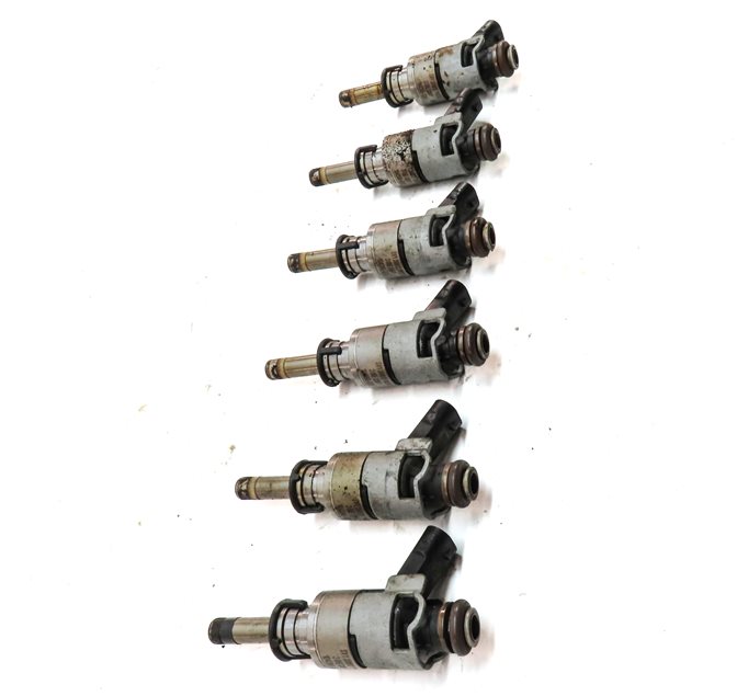 Thumbnail 5: 2011-2015 AUDI A6 A7 A8 Q5 Q7 S4 S5 (C7 D4 4L B8 8R 8T) 3.0L FUEL INJECTOR SET 6
