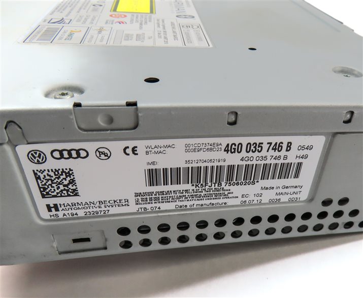 Thumbnail 7: 2012-2015 AUDI A6 A7 (C7 4G8) RADIO STEREO CD SD SIM MMI MULTIMEDIA PLAYER