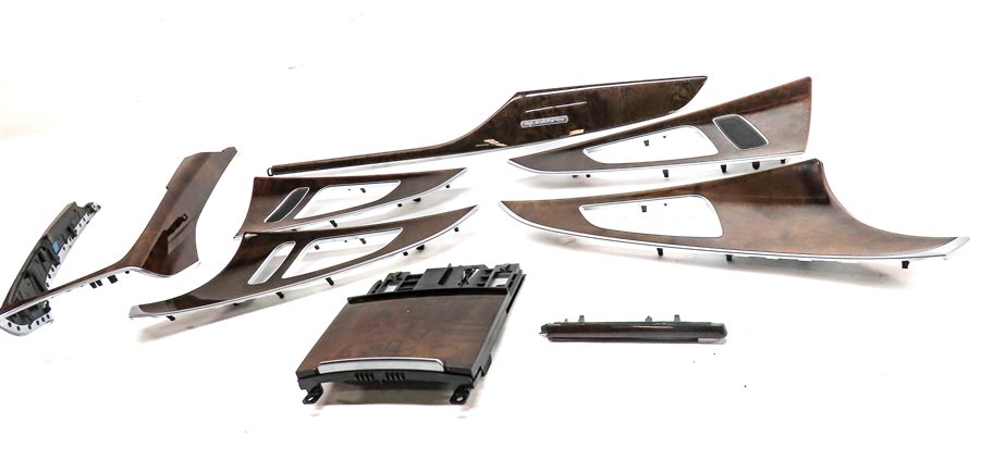 Thumbnail 2: 2013 AUDI A6 (C7 4G) INTERIOR DASH CENTER CONSOLE DOOR WOOD TRIM SET/8 (Walnut)