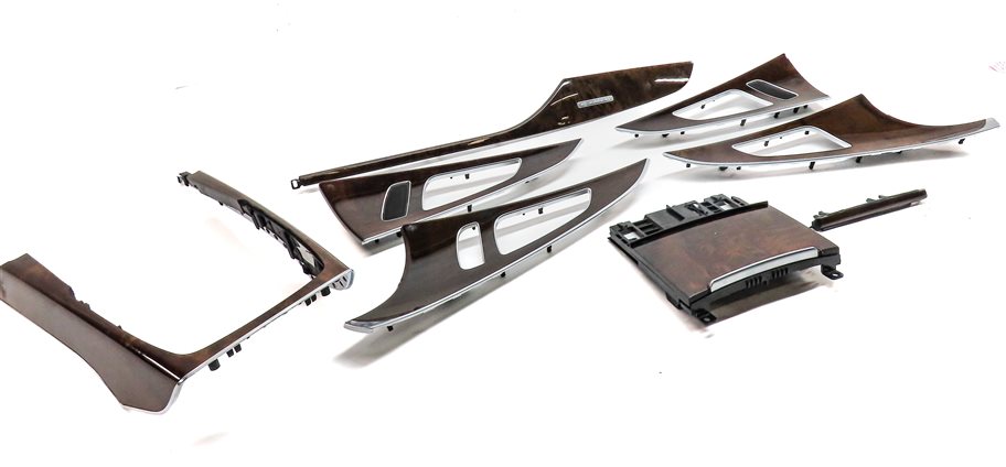 Thumbnail 3: 2013 AUDI A6 (C7 4G) INTERIOR DASH CENTER CONSOLE DOOR WOOD TRIM SET/8 (Walnut)