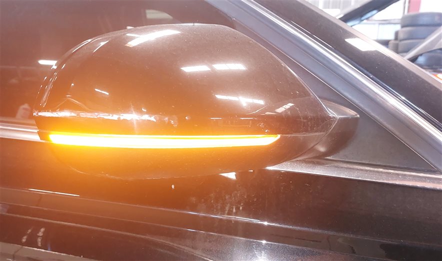 Thumbnail 2: 12-13 AUDI A6 (C7) RIGHT P-FOLD HEAT MEMORY BLIND SPOT DOOR MIRROR(Black)