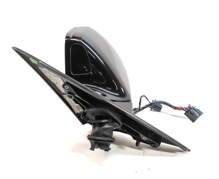Thumbnail 4: 12-13 AUDI A6 (C7) LEFT P-FOLD HEAT MEMORY BLIND SPOT DOOR MIRROR (Black)