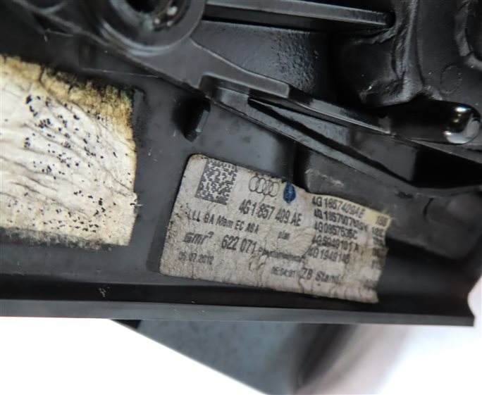 Thumbnail 7: 12-13 AUDI A6 (C7) LEFT P-FOLD HEAT MEMORY BLIND SPOT DOOR MIRROR (Black)