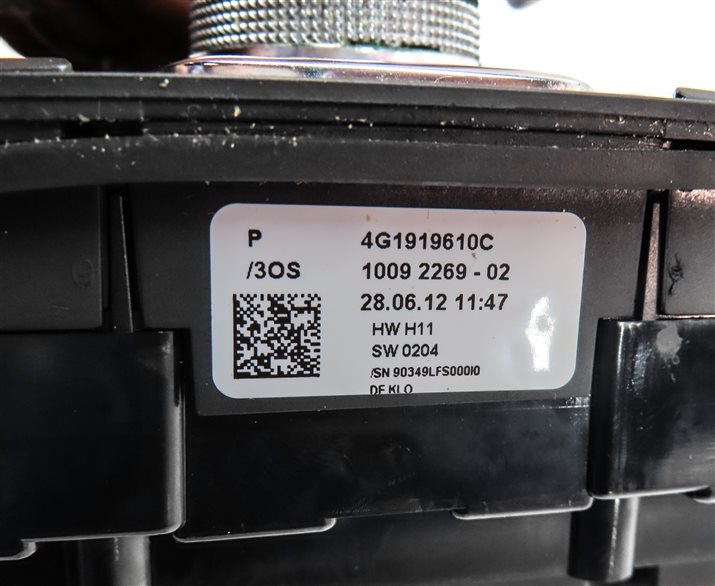 Thumbnail 7: 12-15 AUDI A6 S6 A7 S7 RS7 (C7 4G8) STEREO PHONE NAVIGATION MMI CONTROL SWITCH