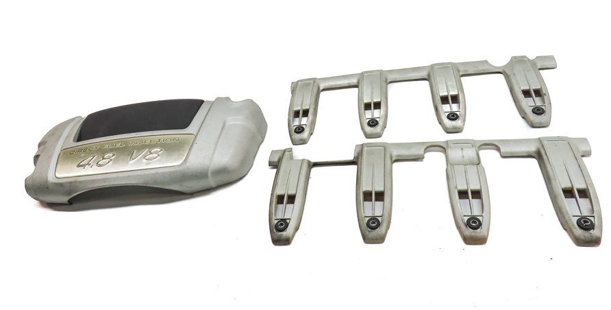 Thumbnail 2: 2008 PORSCHE CAYENNE (957) FRONT PRIMARY MAIN ENGINE COVER VALVE COVER TRIM SET