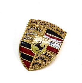 2008 PORSCHE CAYENNE (957) FRONT CENTER EMBLEM LOGO BADGE NAME PLATE CREST