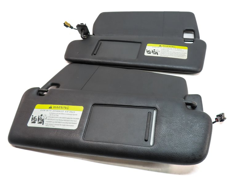 Thumbnail 2: 2006-2010 PORSCHE CAYENNE (955 957) FRONT LEFT & RIGHT SUNVISOR SET (Black)
