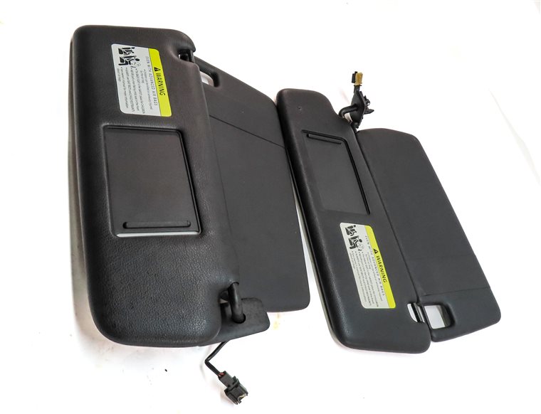 Thumbnail 4: 2006-2010 PORSCHE CAYENNE (955 957) FRONT LEFT & RIGHT SUNVISOR SET (Black)