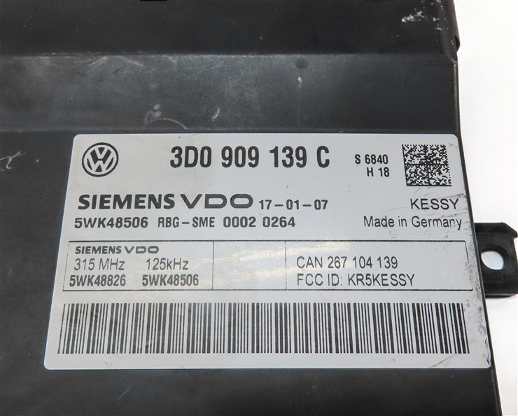 Thumbnail 20: 08 CAYENNE (957) 4.8L M48 TURBO V8 ENGINE ECM IMMOBILIZER KESSY MODULE KEY SET