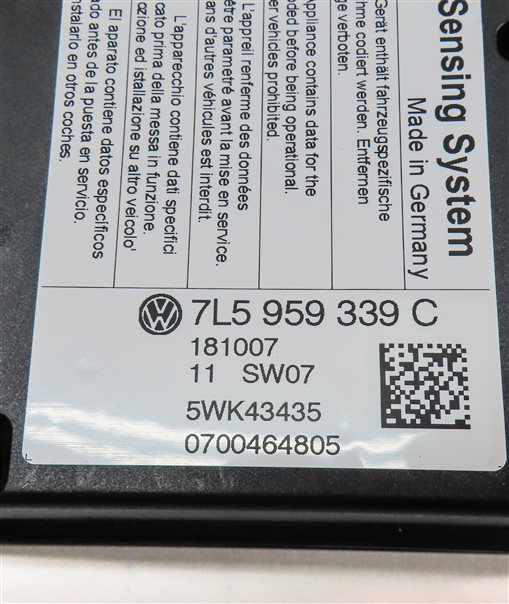 Thumbnail 5: 2008 PORSCHE CAYENNE (957) SRS SEAT OCCUPANCY WEIGHT SENSOR MODULE