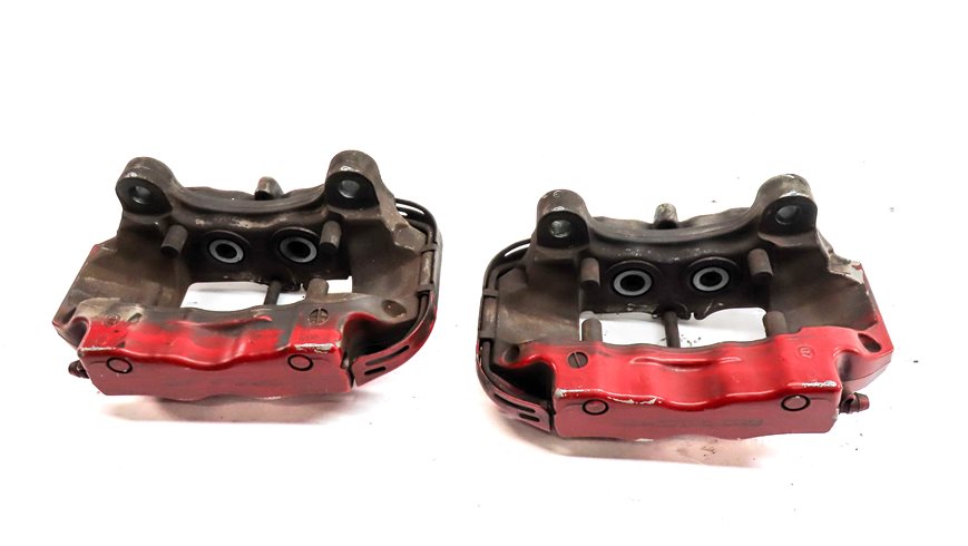 Thumbnail 12: 04-10 PORSCHE CAYENNE 955 957 4.5L 4.8L TURBO BRAKE CALIPER SET/4 (BREMBO) (RED)