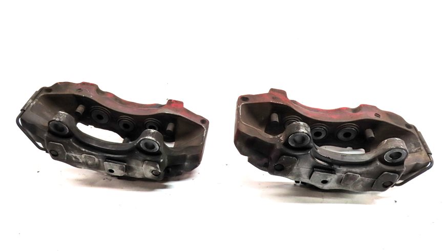 Thumbnail 7: 04-10 PORSCHE CAYENNE 955 957 4.5L 4.8L TURBO BRAKE CALIPER SET/4 (BREMBO) (RED)
