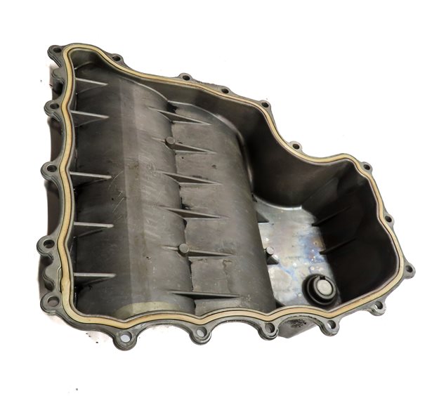 Thumbnail 3: 08-10 PORSCHE CAYENNE (957) 4.8L N/A NON TURBO ENGINE OIL PAN MOTOR FLUID SUMP