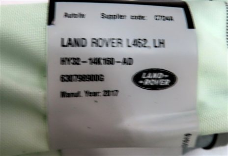 Thumbnail 4: 17-21 LAND ROVER DISCOVERY L462 FRONT LEFT DRIVER CURTAIN ROOF AIRBAG AIR BAG