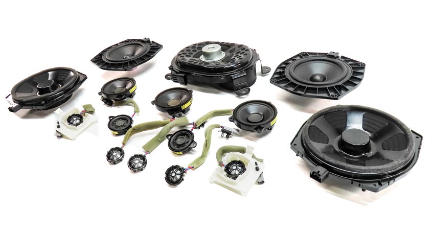 2017 LAND ROVER DISCOVERY (L462) RADIO STEREO AUDIO SOUND SYSTEM SPEAKER SET/15