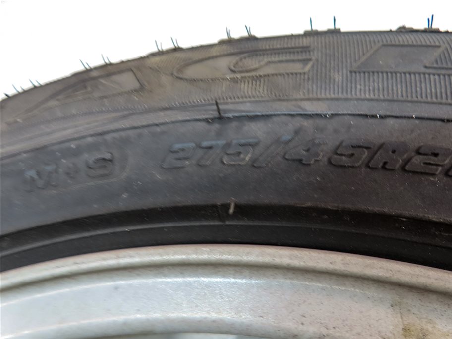 Thumbnail 10: 2017-2020 LAND ROVER DISCOVERY (L462) 21X9.5 9 SPOKE SILVER SPARE TIRE w/RIM
