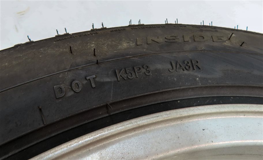 Thumbnail 9: 2017-2020 LAND ROVER DISCOVERY (L462) 21X9.5 9 SPOKE SILVER SPARE TIRE w/RIM