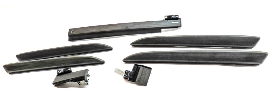 Thumbnail 2: 17 LAND ROVER DISCOVERY (L462) INTERIOR DASH DOOR WOOD TRIM SET (DARK OAK GRAY)