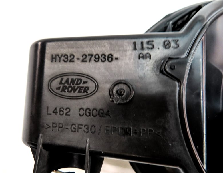 Thumbnail 5: 17-23 LAND ROVER DISCOVERY L462 REAR FUEL GAS TANK DOOR w/ HOUSING & CAP (Black)