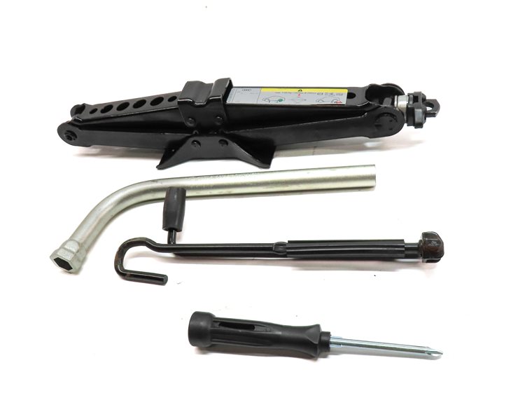 Thumbnail 2: 2015-2020 AUDI A3 S3 (8V 8Y) SPARE TIRE JACK LUG WRENCH TOW HOOK TOOL SET