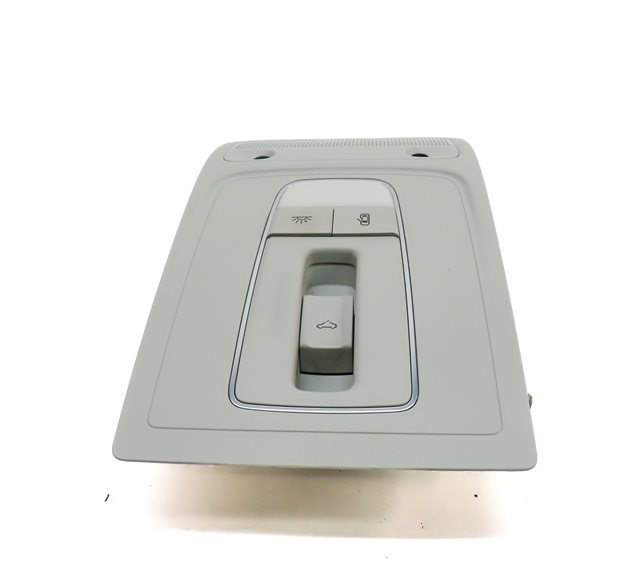 Thumbnail 4: 2015 AUDI A3 (8V) FRONT INTERIOR DOME MAP READING LIGHT LAMP w/SWITCHES (Gray)