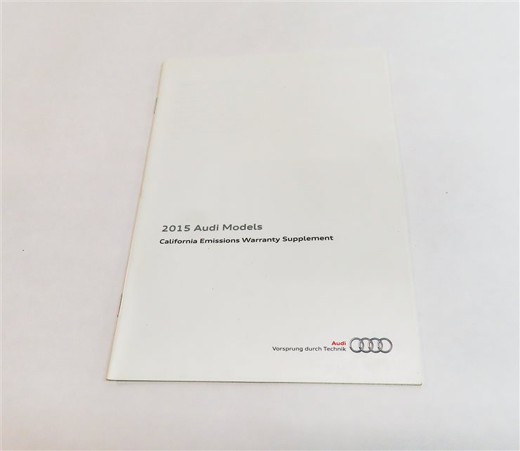 Thumbnail 4: 2015 AUDI A3 (8V) 2.0L (CNTC) ENGINE OWNER'S MANUAL BOOKLET SET w/ CASE